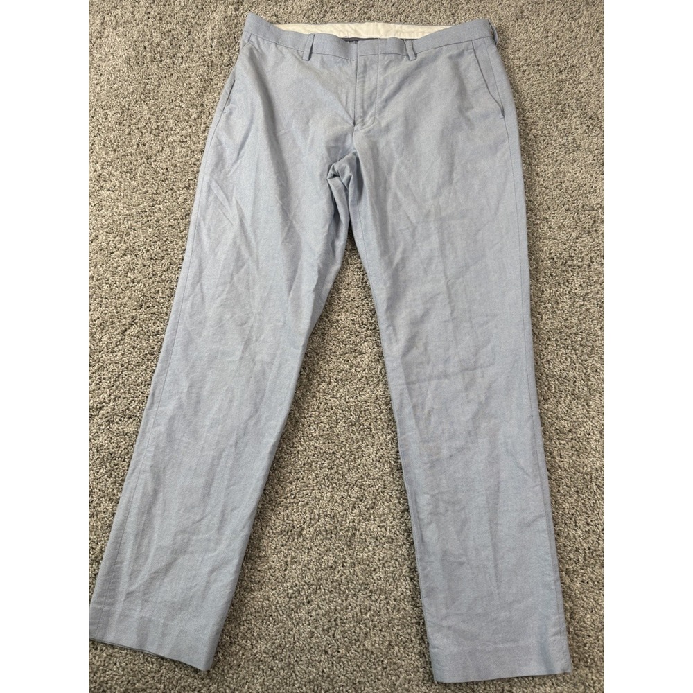 J Crew Ludlow‎ Dress Pants Slim Fit Light Blue Mens 34x32 - Read
